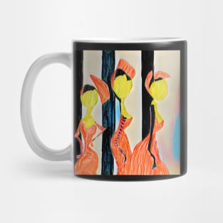 Sisters in Orange Mug